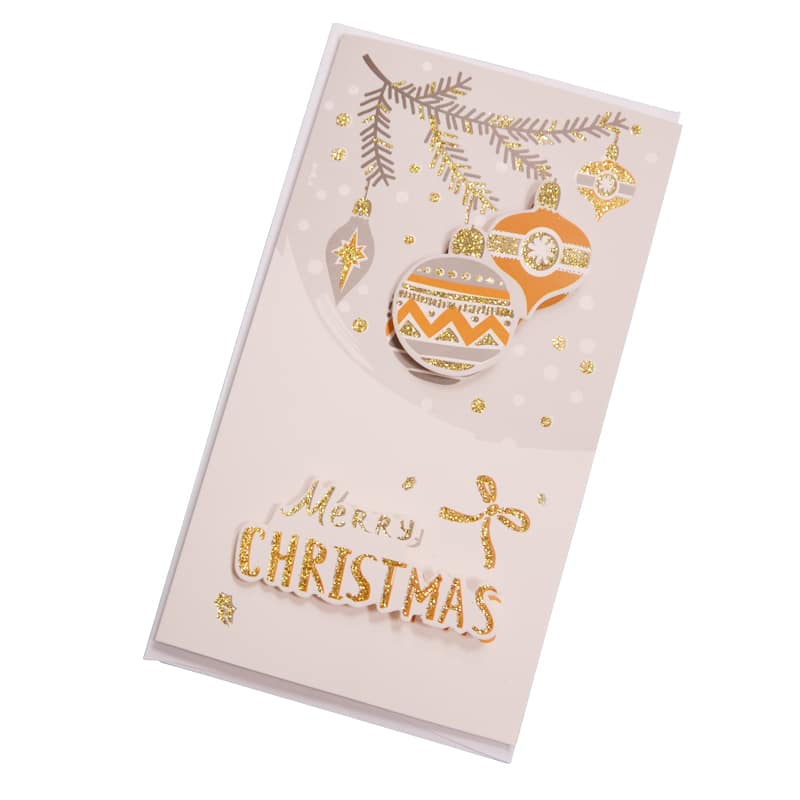 Custom Printing Merry Christmas Greeting Cards with Envelopes view 3
