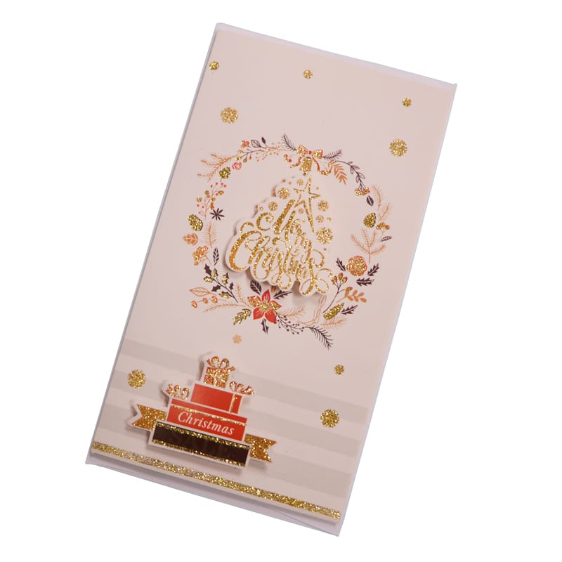 Custom Printing Merry Christmas Greeting Cards with Envelopes view 4