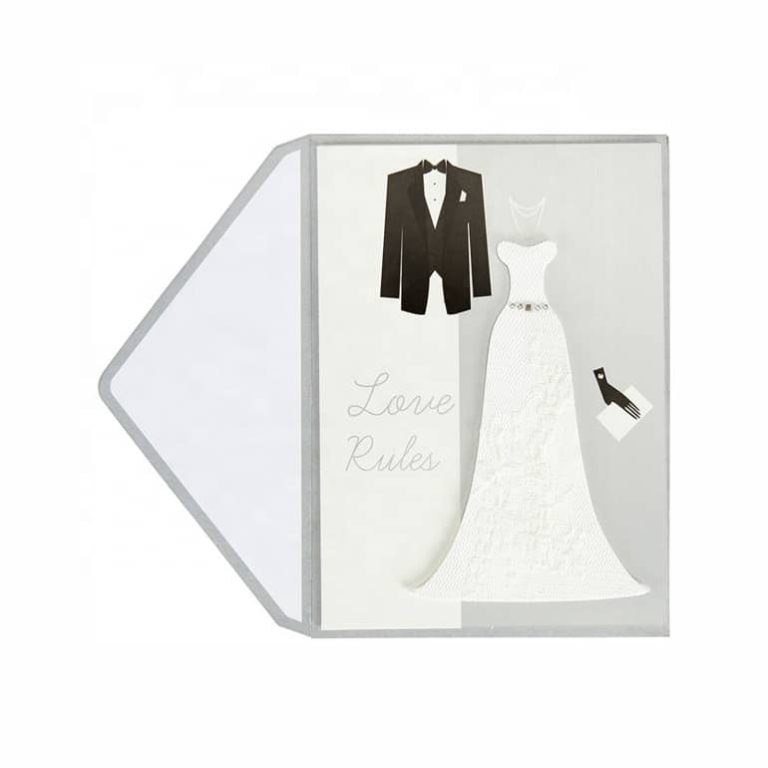 Custom Printing Romantic 3D Wedding Cards — custom card printing