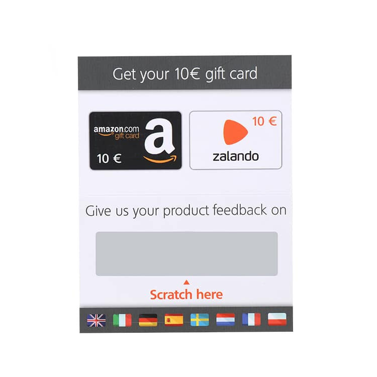 Custom Promotion Gift Buy Code Scratch Card view 2