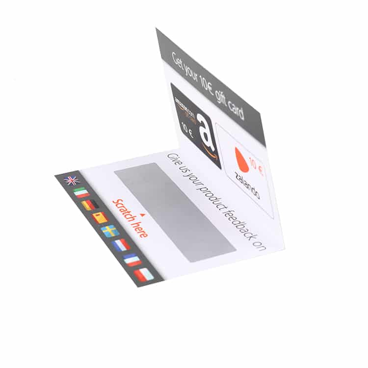 Custom Promotion Gift Buy Code Scratch Card view 4