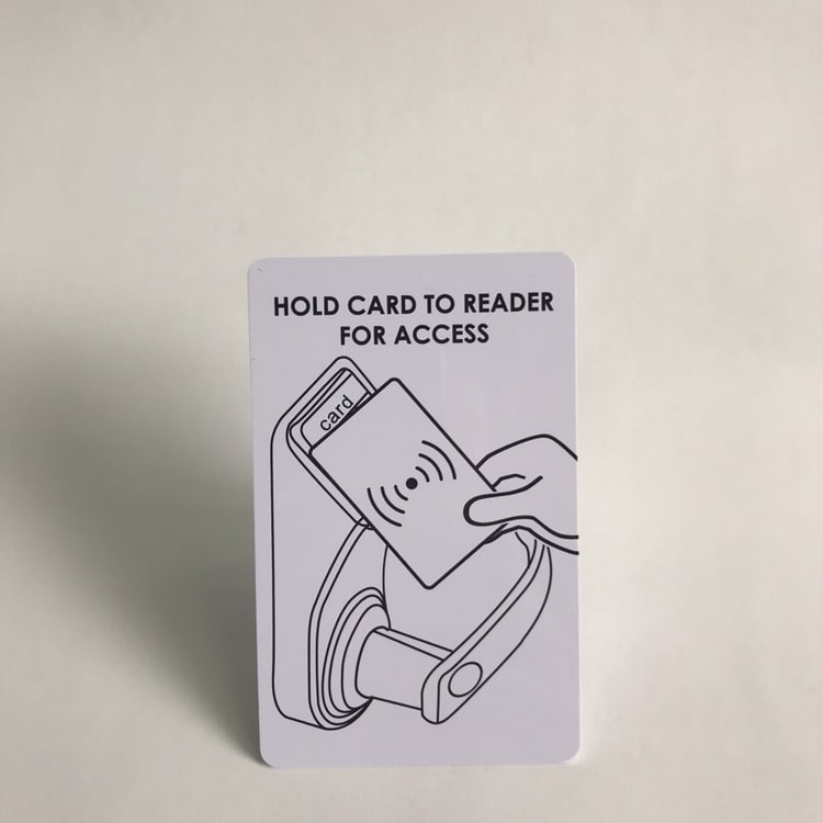 Custom RFID card with smart chip view 3