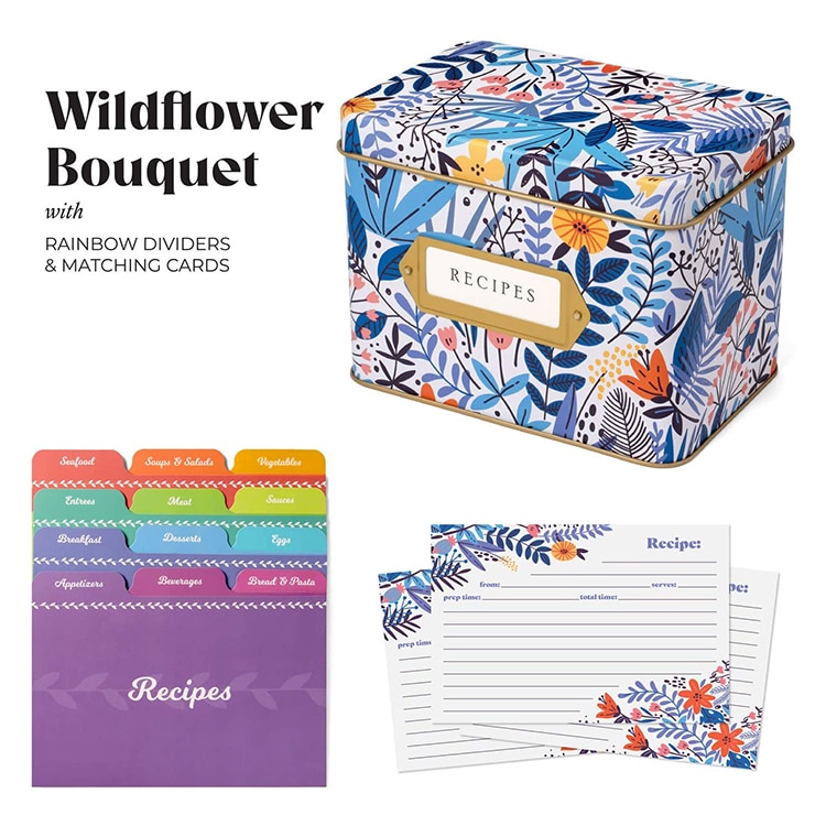 Custom Recipe Card And Tin Box in set view 3