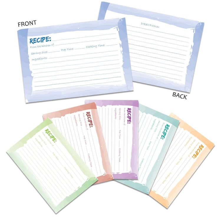 Custom Recipe Cards for Special Occasion — custom card printing