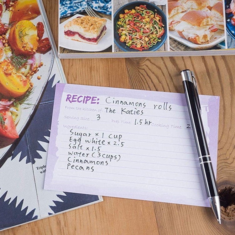 Custom Recipe Cards for Special Occasion view 2