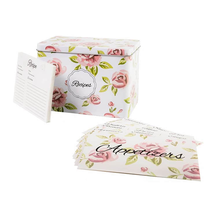 Custom Recipe card with divider and Box in Gift Set view 2