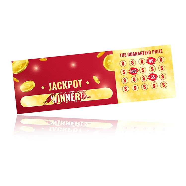 Custom Scratch Cards Win Lottery Ticket view 3