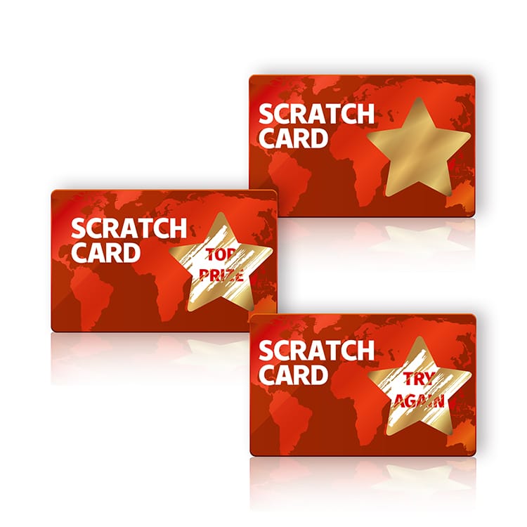 Custom Scratch Cards Win Lottery Ticket view 4