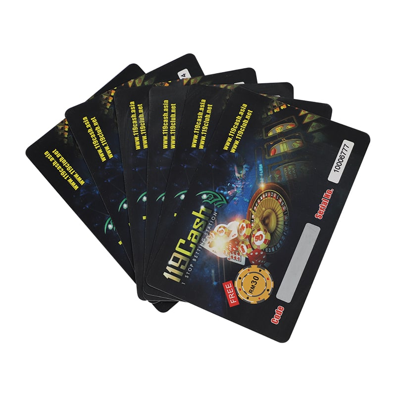 Custom Scratch Off Card Lottery Ticket — custom card printing