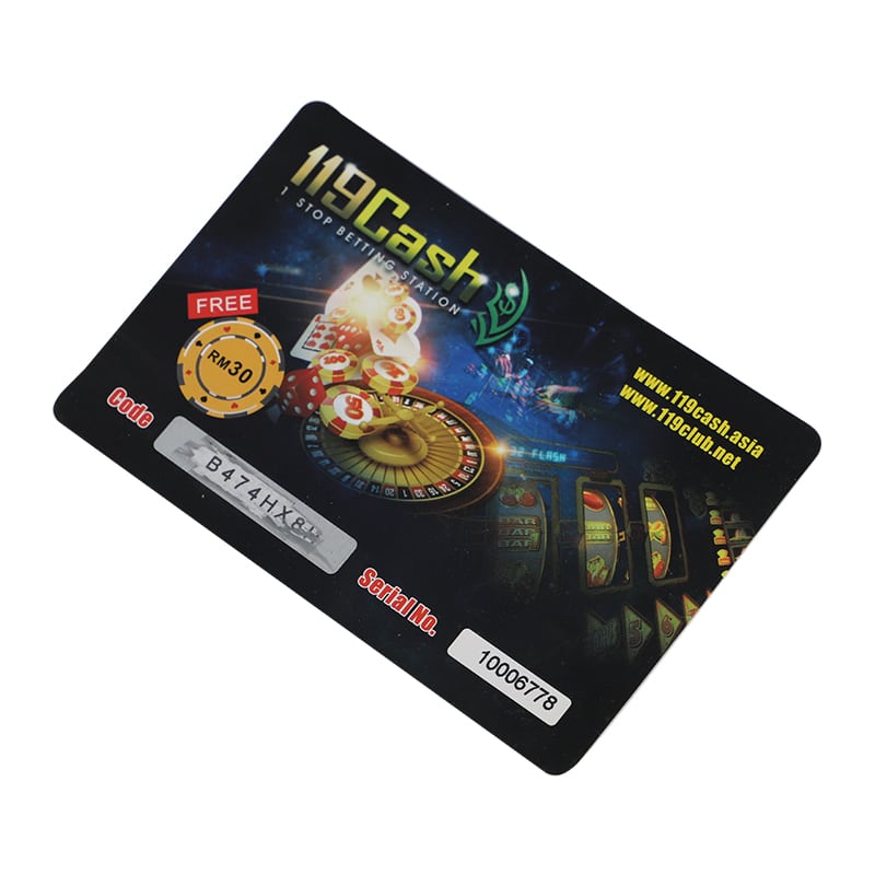 Custom Scratch Off Card Lottery Ticket view 4