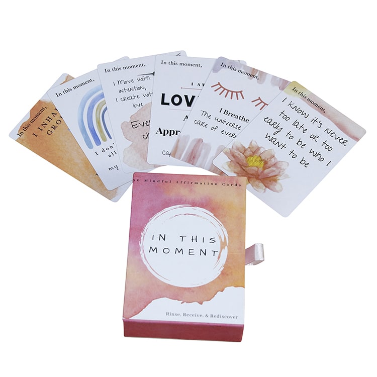 Custom Self Love Positive Motivational Affirmation Cards — custom card printing