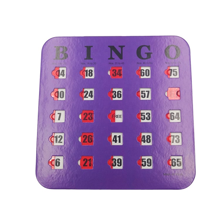Custom Shutter Slide Bingo Cards with Big Tabs view 4