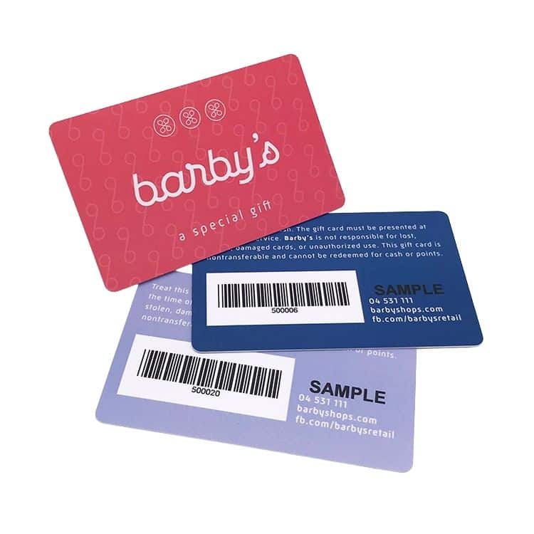 Custom Thermal plastic member card — custom card printing