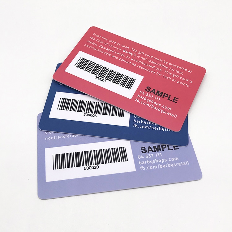 Custom Thermal plastic member card view 2