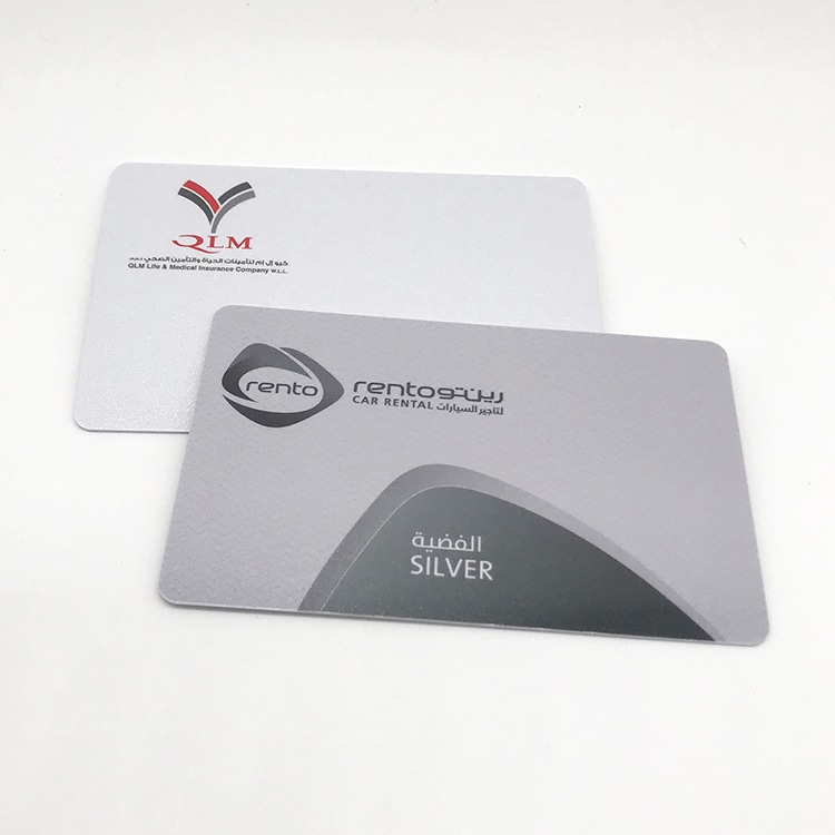 Custom UV spot membership card with shinning surface view 2