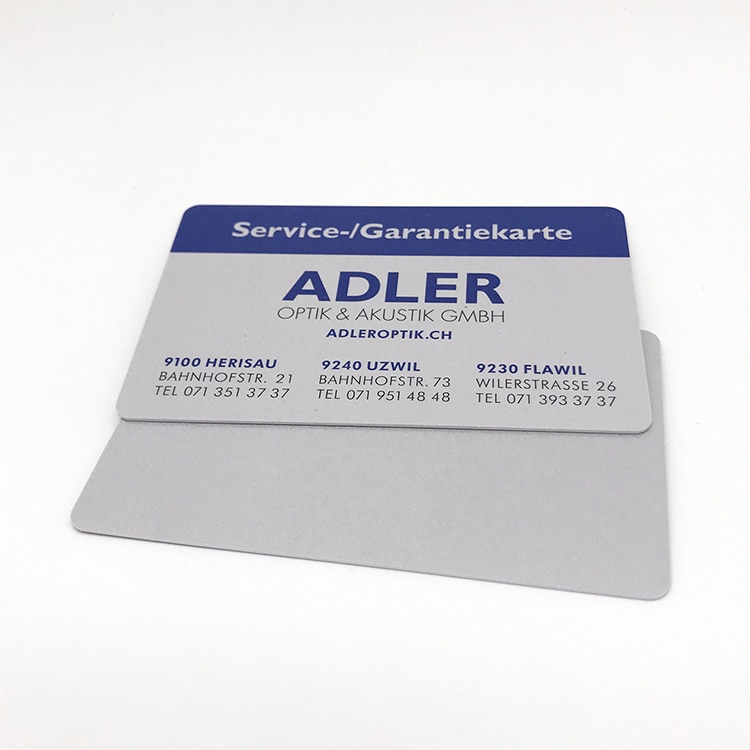 Custom UV spot membership card with shinning surface view 4