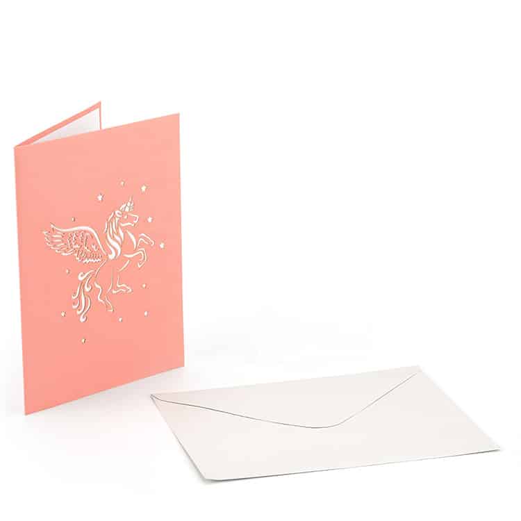 Custom Unicorn Creative 3D Pop Up Greeting Cards view 3