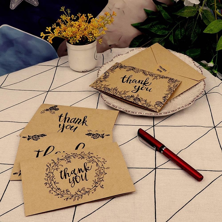 Custom Wedding Invitations Thank You Card view 2