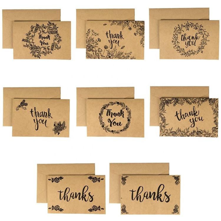 Custom Wedding Invitations Thank You Card view 3
