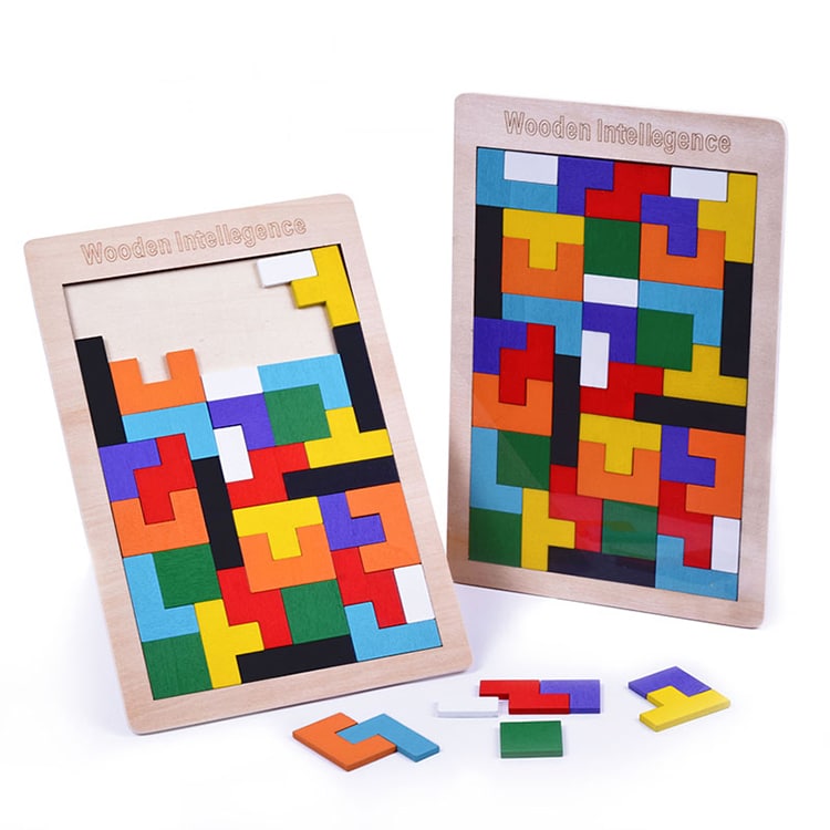 Custom Wooden Blocks Puzzle — custom card printing