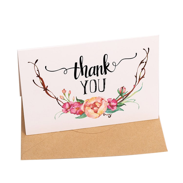 Custom advertising Holiday Thank You cards — custom card printing