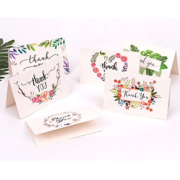 Custom advertising Holiday Thank You cards view 2