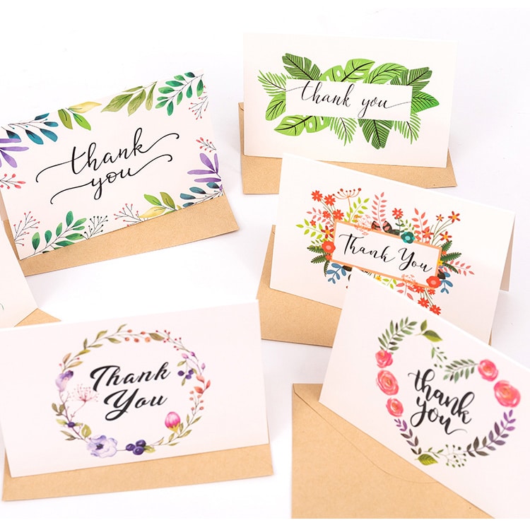 Custom advertising Holiday Thank You cards view 3