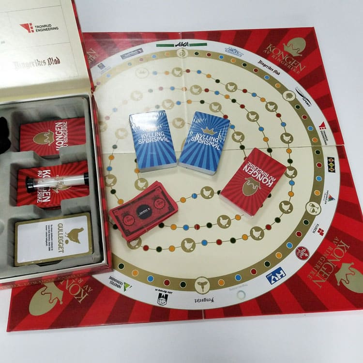 Custom board game set with chess view 2