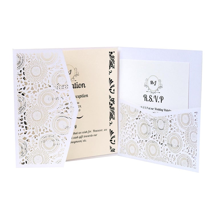 Custom business Invitation card with envelope view 3