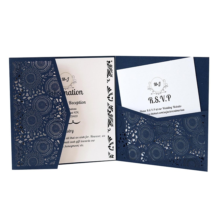 Custom business Invitation card with envelope view 4