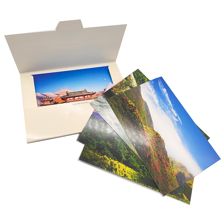Custom business holiday card postcard view 3
