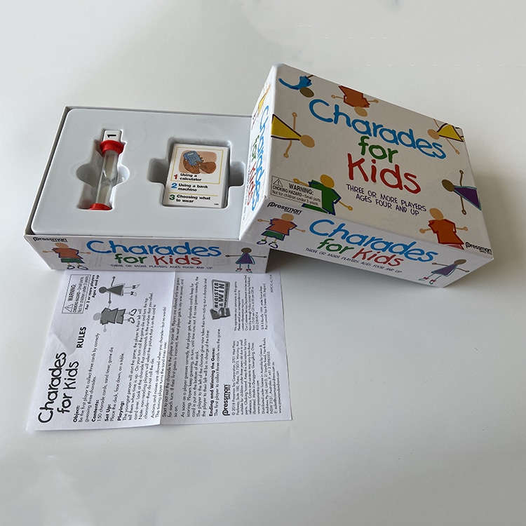 Custom charades learning card game view 4