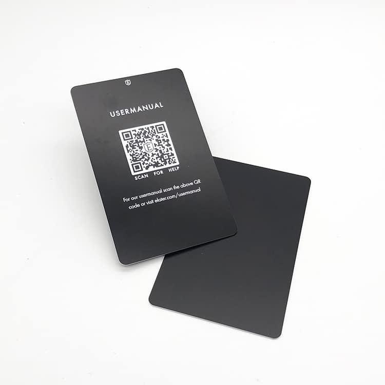 Custom design Plastic PVC warranty card view 2