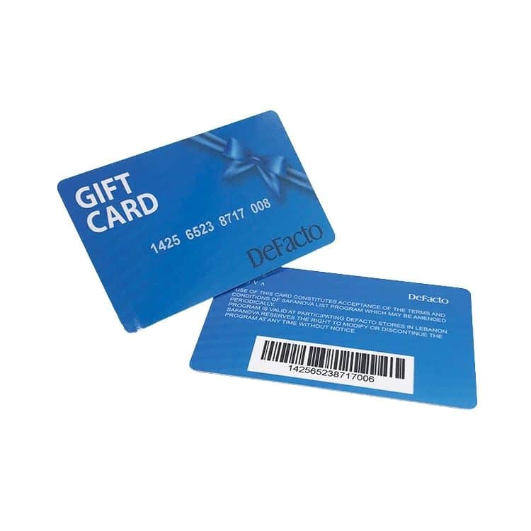 Custom design plastic Gift card — custom card printing