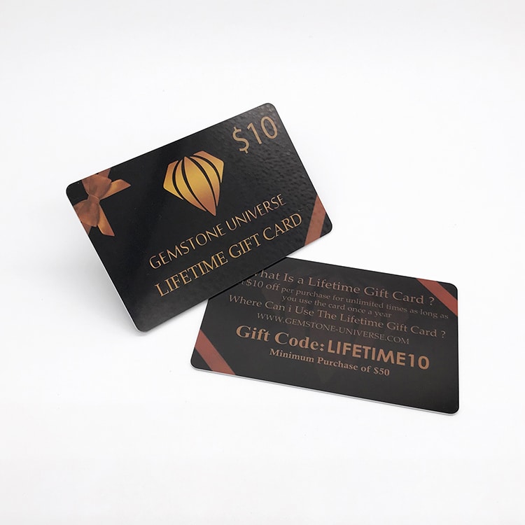 Custom design plastic Gift card view 4