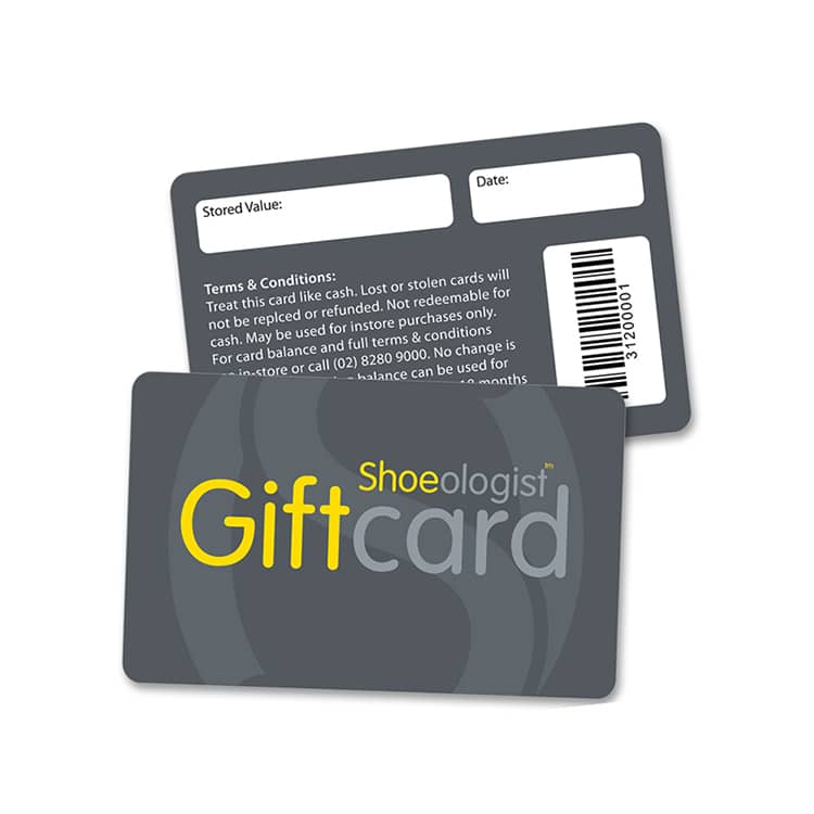 Custom design pvc barcode gift card — custom card printing