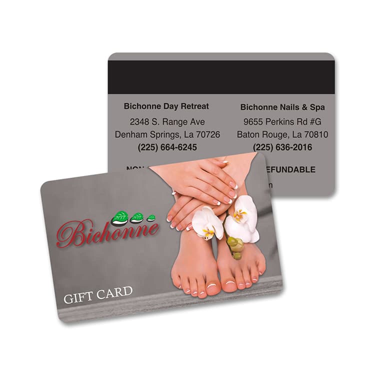Custom design pvc barcode gift card view 2