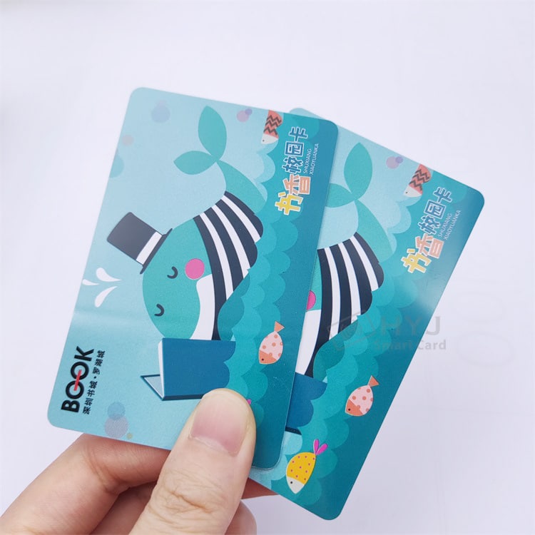 Custom design pvc barcode gift card view 4