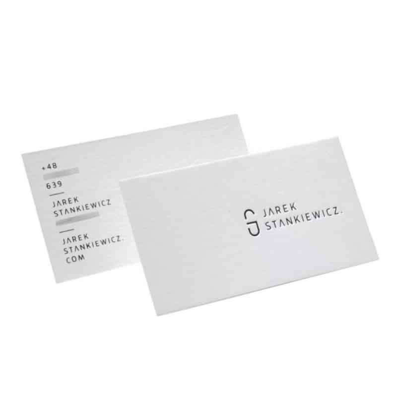 Custom embossed printed cotton paper business cards — custom card printing