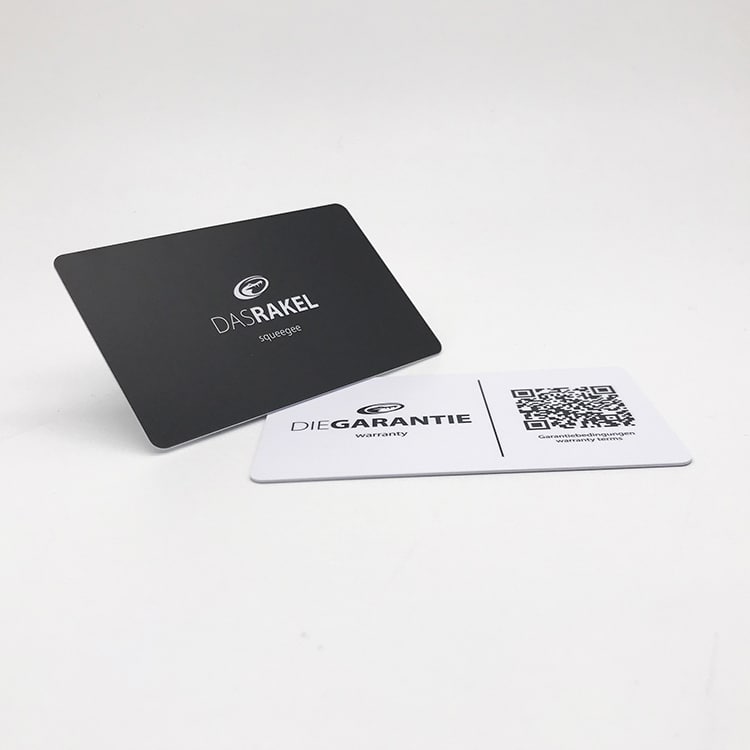 Custom embossing UV spot number membership card view 4