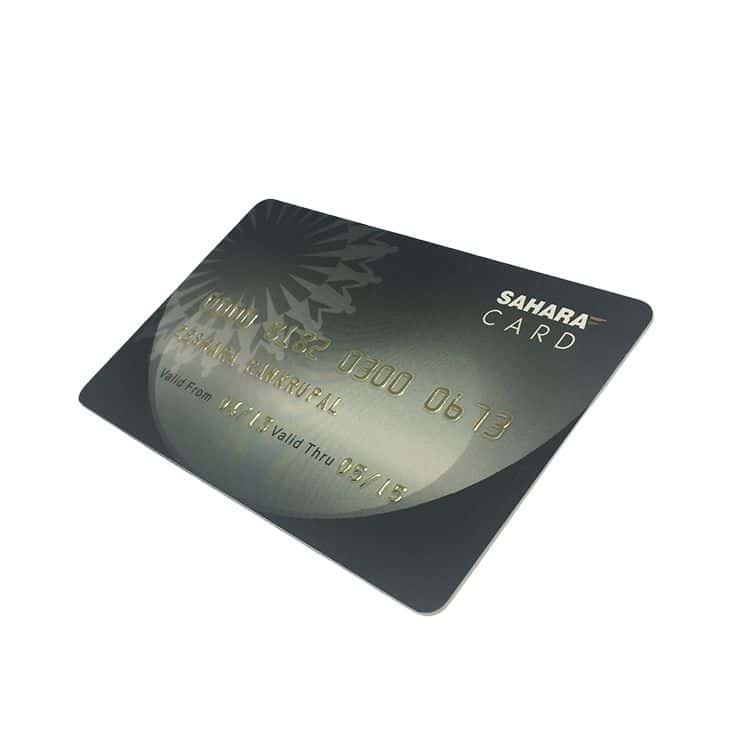 Custom embossing number PVC membership Card — custom card printing