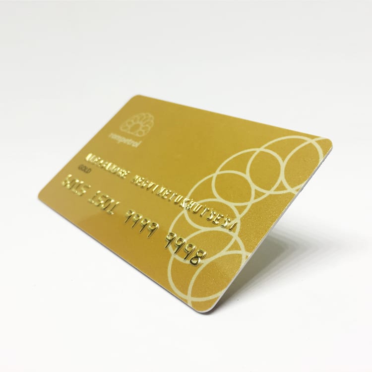 Custom embossing number PVC membership Card view 4