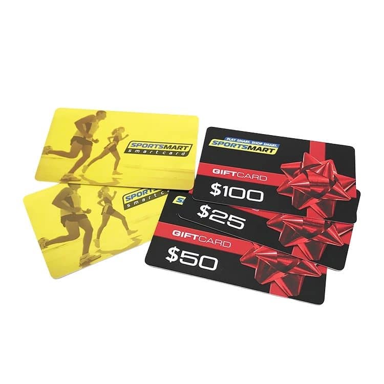 Custom fitness club gift cards — custom card printing
