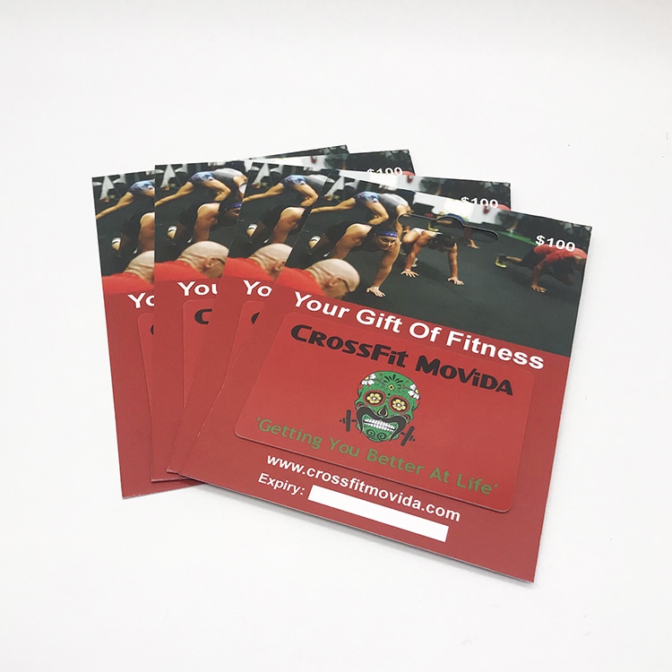 Custom fitness club gift cards view 3