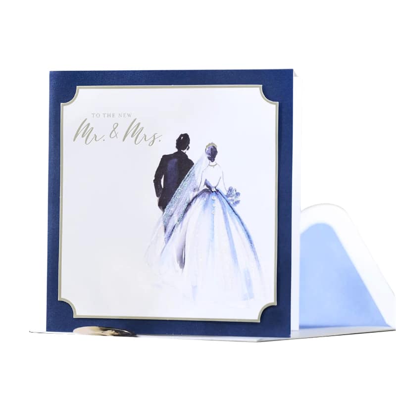 Custom folding wedding cards view 4