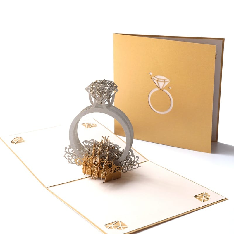 Custom gold printing wedding invitations Greeting card — custom card printing