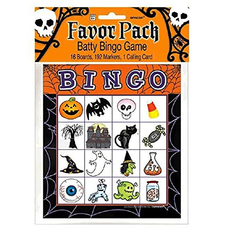 Custom halloween kids bingo game card view 3