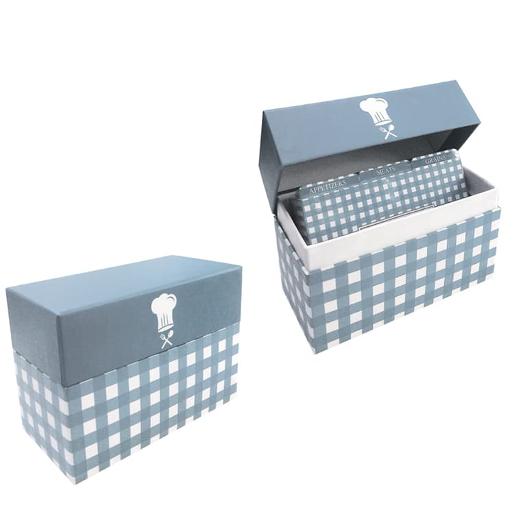 Custom home recipe cards with boxes and dividers view 4