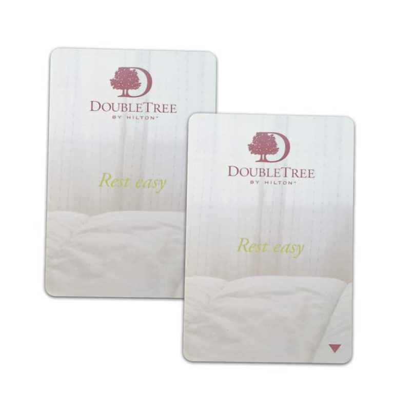Custom hotel magnetic swipe key NFC card — custom card printing