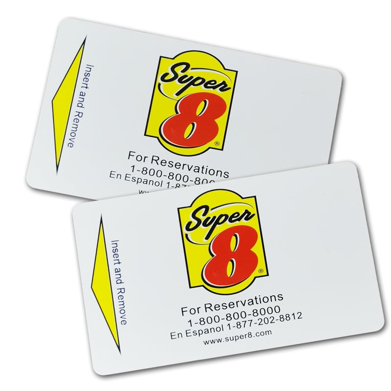 Custom hotel magnetic swipe key NFC card view 2